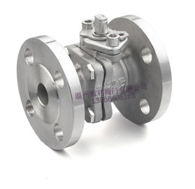 فولاد ضد زنگ 2PC شیر توپی، فلنج پایان، پد نصب و راه اندازی مستقیم، 150LB / 300LB، PN16-40