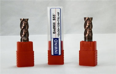 چهار فلوت رسیدن به بلند جامد کاربید پایان میلز تخت Endmill با عملکرد بالا