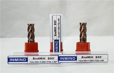 چهار فلوت رسیدن به بلند جامد کاربید پایان میلز تخت Endmill با عملکرد بالا