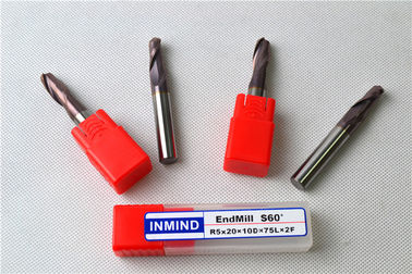 عملکرد بالا HRC60 CNC ابزار کاربید تنگستن پایان میلز با دقت بالا برش