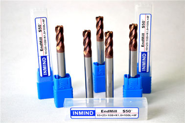 فوق العاده طولانی CNC شعاع گوشه پایان میل 4 فلوت جامد کاربید برش ابزار