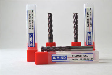 چهار فلوت endmill تخت با دقت بالا فرز میدان پایان میل