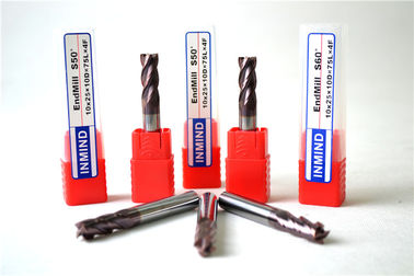 چهار فلوت endmill تخت با دقت بالا فرز میدان پایان میل