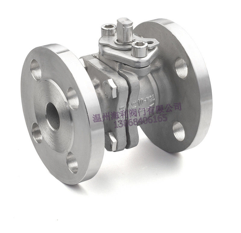 فولاد ضد زنگ 2PC شیر توپی، فلنج پایان، پد نصب و راه اندازی مستقیم، 150LB / 300LB، PN16-40
