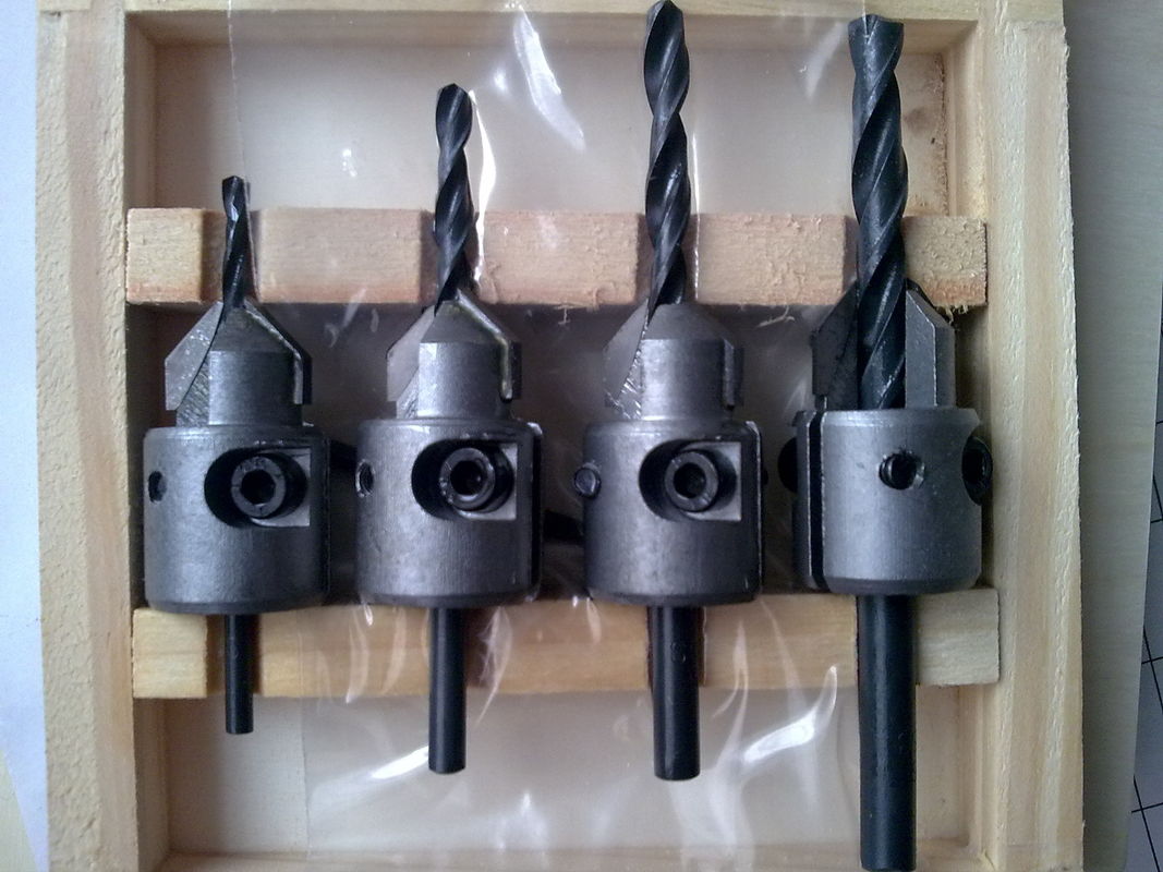 TC-004V ابزار دستی قطعات 4PCS TCT کاربید انبساط بیت مته برای چوب حفاری