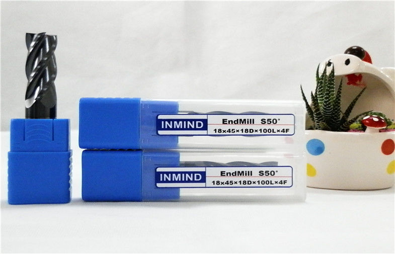 عملکرد بالا جامد کاربید پایان میل HRC50، استاندارد نوع طول