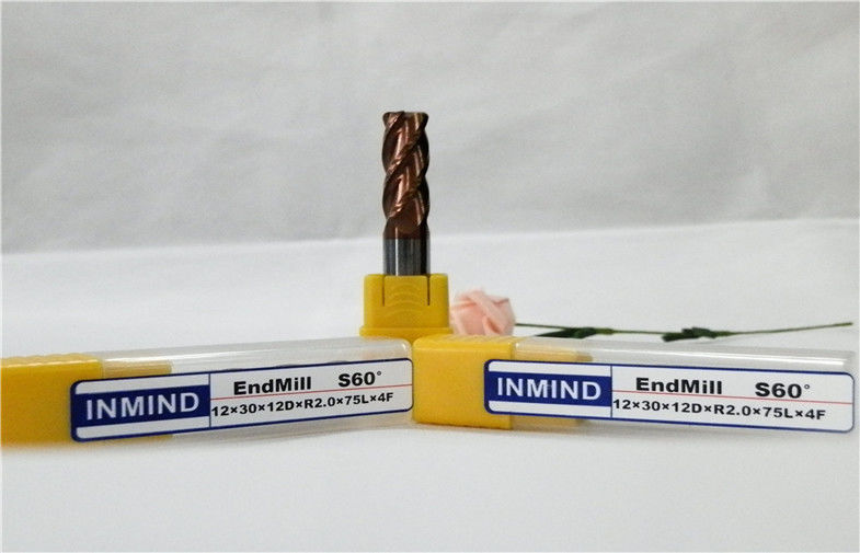 سرعت بالا شعاع گوشه گرد کردن پایان میل برش HRC60 کاربید برش ابزار